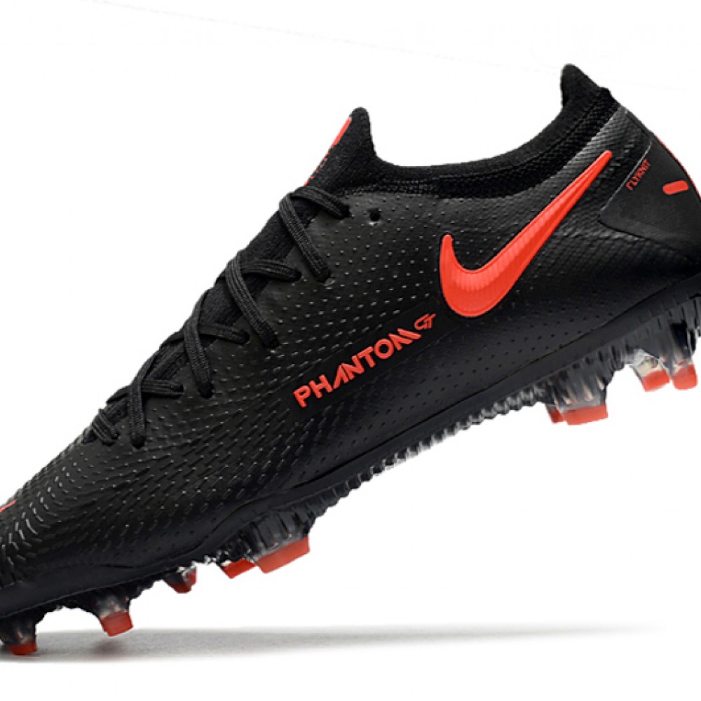 nike phantom cleats black and red